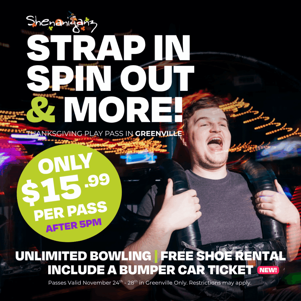 Thanksgiving Play Pass – Greenville