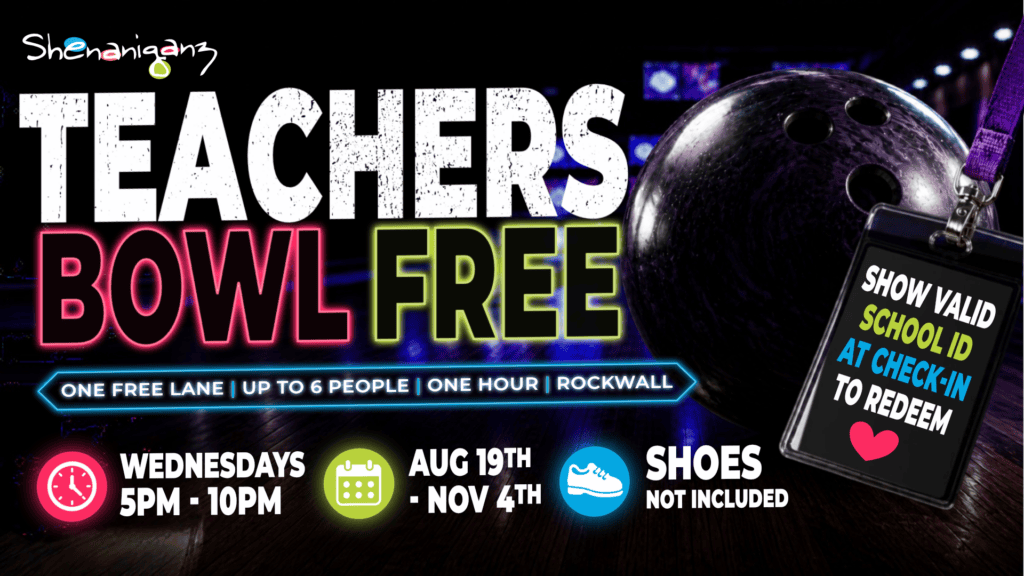 Teacher’s Night Out: Free Bowling Every Wednesday This Fall